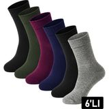 Just Inner Kadın 6’lı Çorap Kışlık Koyun Yünü Premium Ayak Sağlığı (23600) - 36 - 40 - Renkli