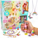 Just My Style Glitzy Pop Mücevher Kalemi, Köpüklü Charm Studio, Kendi Aksesuarlarınızı Taşlayın, Kendin Yap Takı Tılsımları için Mücevher Seti, Harika Kız Gecesi Etkinliği veya 6, 7, 8, 9 Yaş Çocuklar