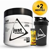Just Nutrition Creatine Monohydrate Kreatin 360 Gr 120 Servis + Shaker + Protein Kahve Hediyeli - Aromasız