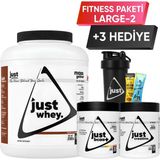 Just Nutrition Fitness Paketi - Large 2 + 3 Hediye (Protein Tozu + Bcaa + Kreatin) - Aromasız