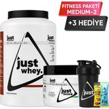 Just Nutrition Fitness Paketi - Medium 2 + 3 Hediye (Protein Tozu + Bcaa) - Aromasız