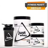 Just Nutrition Fitness Paketi - Medium + 3 Hediye (Protein Tozu + Bcaa + Kreatin)