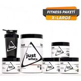 Just Nutrition Fitness Paketi - X-Large + 3 Hediye (Protein Tozu + Bcaa + Glutamin + Arjinin + Kreatin)