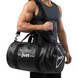 Just Nutrition Just Leather Sport Fitness Bag Siyah Spor Çantası Omuz Askılı Küçük Boy
