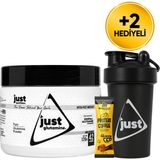Just Nutrition L-Glutamine 126 Gr Glutamin 42 Servis + Shaker + Protein Kahve Hediyeli - Aromasız