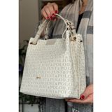 Just Polo 2180-GD Krem Yıldızlı Kadın Omuz Çantası