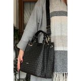 Just Polo 2180-GD Siyah Kadın Omuz Çantası
