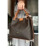 Just Polo 2180 Kahve Hardal Kadın Omuz Çantası