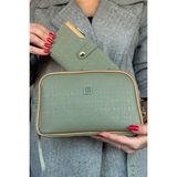 Just Polo 4023-GD Fıstık Yeşili Taba Kadın Omuz Çantası