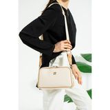 Just Polo 4023-GD Krem Camel Kadın Omuz Çantası