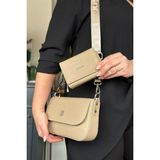 Just Polo 4090-GD Kum Bej Kadın Omuz Çantası