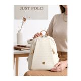 Just Polo Beyaz Kadın 9 Bölmeli Sırt Çantası Jp4040tm EBAT 30X28 CM