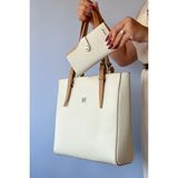 Just Polo Büyük Boy 31 cm * 30 cm 4 Bölmeli Günlük Kullanıma Uygun Tote Bag Kadın Omuz Çantası 4067 - Açık Yeşil - Turuncu - Fuşya