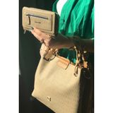 Just Polo Büyük Boy Örgü Detaylı 4 Bölmeli Kadın Omuz Çantası 4031 - Kum - Camel