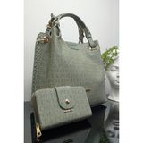 Just Polo GD92180 Yağ Yeşili Beyaz Kadın Omuz Çantası