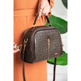 Just Polo Günlük Kombinlere Uygun Kadın Ayarlanabilir Askılı El ve Omuz Çantası Orijinal Shopper - Tek Ebat - Kahverengi
