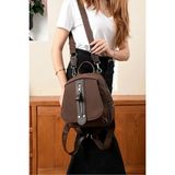 Just Polo Günlük Kombinlere Uygun Kadın Orta Boy Ayarlanabilir Askılı Şık Lakost Sırt Çantası Shopper - Tek Ebat - Kahverengi