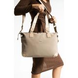 Just Polo Jp Polo Kadın Orijinal Büyük Boy El & Omuz Çantası Shopper Ebat : 33 x 40 cm - Tek Ebat - Kum