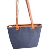 Just Polo Jp6049 Büyük Boy Kadın Kol Ve Omuz Çantası 3 Bölmeli Ozt6049 - Lacivert - Taba