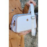 Just Polo Justpolo Kadın 5 Bölmeli Omuz Çantası - Beyaz - Camel