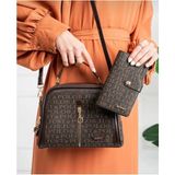 Just Polo Justpolo Kadın Ayarlanabilir Askılı El ve Omuz Çantası ve Cüzdan KOMBINI-TYC00ETC2057 - Kahve