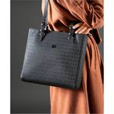Just Polo Justpolo Kadın Gofraj Baskılı Büyük Boy Omuz Çantası TYC00ET4067 - Siyah