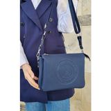 Just Polo Justpolo Kadın Lacoste 6 Bölmeli Omuz ve Çapraz Çantası Suni Deri Modern Tasarım ile Şık Kullanım - Lacivert
