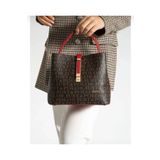 Just Polo Justpolo Kadın Siyah Monogram Baskılı Çanta Cüzdan Kombini tycte2055