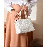 Just Polo Justpolo Orijinal Monogram Baskılı Çanta Cüzdan Takımı TYC0TK2120 - Beyaz