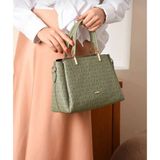 Just Polo Justpolo Orijinal Monogram Baskılı Çanta Cüzdan Takımı TYC0TK2120 - Yeşil
