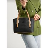 Just Polo Kadın 5 Bölmeli El ve Omuz Çantası ve Cüzdan Kombini 26X20CM Justpolo TYC07ET206 - 26 x 20 cm - Siyah Taba