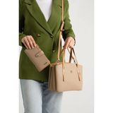 Just Polo Kadın 5 Bölmeli Omuz Çantası ve Cüzdanı Kombin 234030PC - Tek Ebat - Vizon - Camel