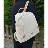 Just Polo Kadın 9 Bölmeli Büyük Boy Sırt Çantası Ebat 33 x 28 cm - Krem - Camel