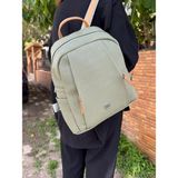 Just Polo Kadın 9 Bölmeli Büyük Boy Sırt Çantası Ebat 33 x 28 cm - Yeşil - Camel
