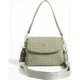 Just Polo Kadın Baskılı Ayarlanabilir Askılı Shopper Lüks El & Omuz Çantası Shoulder Bag - Yeşil