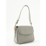 Just Polo Kadın Baskılı Ayarlanabilir Askılı Şık El & Omuz Çantası Ebat : 16 x 23 cm Shopper - Gri