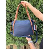 Just Polo Kadın Büyük Boy Ayarlanabilir Askılı Lüks Shopper El & Omuz Çantası Shoulder Bag - Tek Ebat - Lacivert - Taba