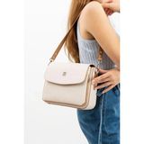 Just Polo Kadın Büyük Boy El ve Omuz Çantası 234063PC - Tek Ebat - Krem - Camel