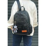 Just Polo Kadın Büyük Boy Ithal Yıkamalı Deri Okul ve Sırt Çantası Tote Bag - Tek Ebat - Siyah
