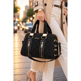 Just Polo Kadın Büyük Boy Kapitone Desen Lüks El Ve Omuz Çantası EBAT: 31 X 21 CM Shopper