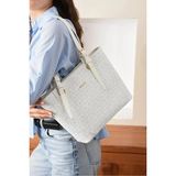 Just Polo Kadın Büyük Boy Lüks El Çantası Ebat : 24 x 27 cm Shopper - Beyaz