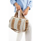 Just Polo Kadın Büyük Boy Lüks & Şık El ve Omuz Çantası Shoulder Bag - Tek Ebat - Gri - Camel