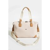 Just Polo Kadın Büyük Valiz Boy Ayarlanabilir Askılı Lüks El ve Omuz Çantası Shopper Ebat: 33 x 40 cm - Tek Ebat - Krem - Taba