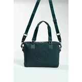 Just Polo Kadın Büyük Valiz Boy Ayarlanabilir Askılı Lüks El ve Omuz Çantası Shopper Ebat: 33 x 40 cm - Tek Ebat - Yeşil