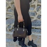 Just Polo Kadın Çapraz Askılı Günlük Kullanıma Uygun Şık ve Lüks Tasarım Mini El & Omuz Çantası 25X15 cm - Tek Ebat - Kahverengi