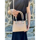 Just Polo Kadın Çapraz Askılı Günlük Kullanıma Uygun Şık ve Lüks Tasarım Mini El & Omuz Çantası 25X15 cm - Tek Ebat - Vizon