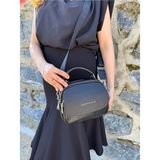 Just Polo Kadın Çapraz Askılı Günlük & Özel Günlere Uygun Lüks Fermuarlı Mini El ve Omuz Çantası 20 x 17 cm - Tek Ebat - Siyah