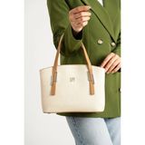Just Polo Kadın El ve Omuz Çantası 234030MH - Krem - Camel