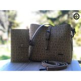 Just Polo Kadın El ve Omuz Çantası Cüzdan Kombin - Tek Ebat - Vizon