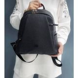 Just Polo Kadın Gofraj Baskılı Siyah Taba 9 Bölmeli Sırt Çantası Ergonomik Tasarım TYCET004040